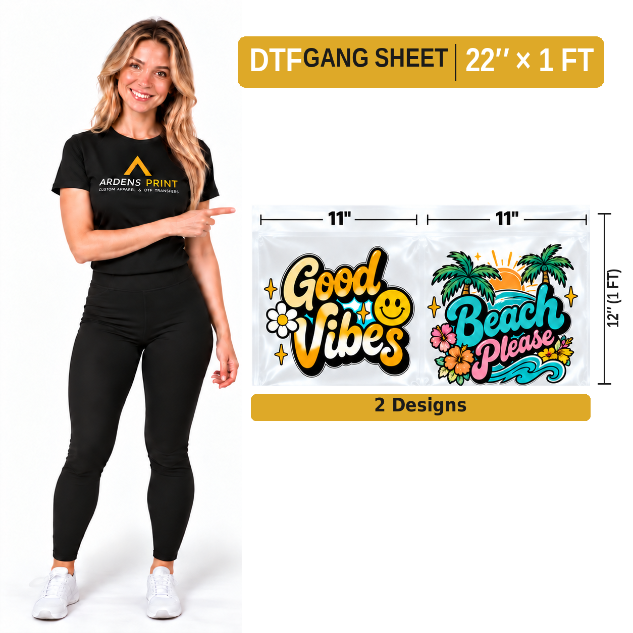 1 Foot Gang Sheet