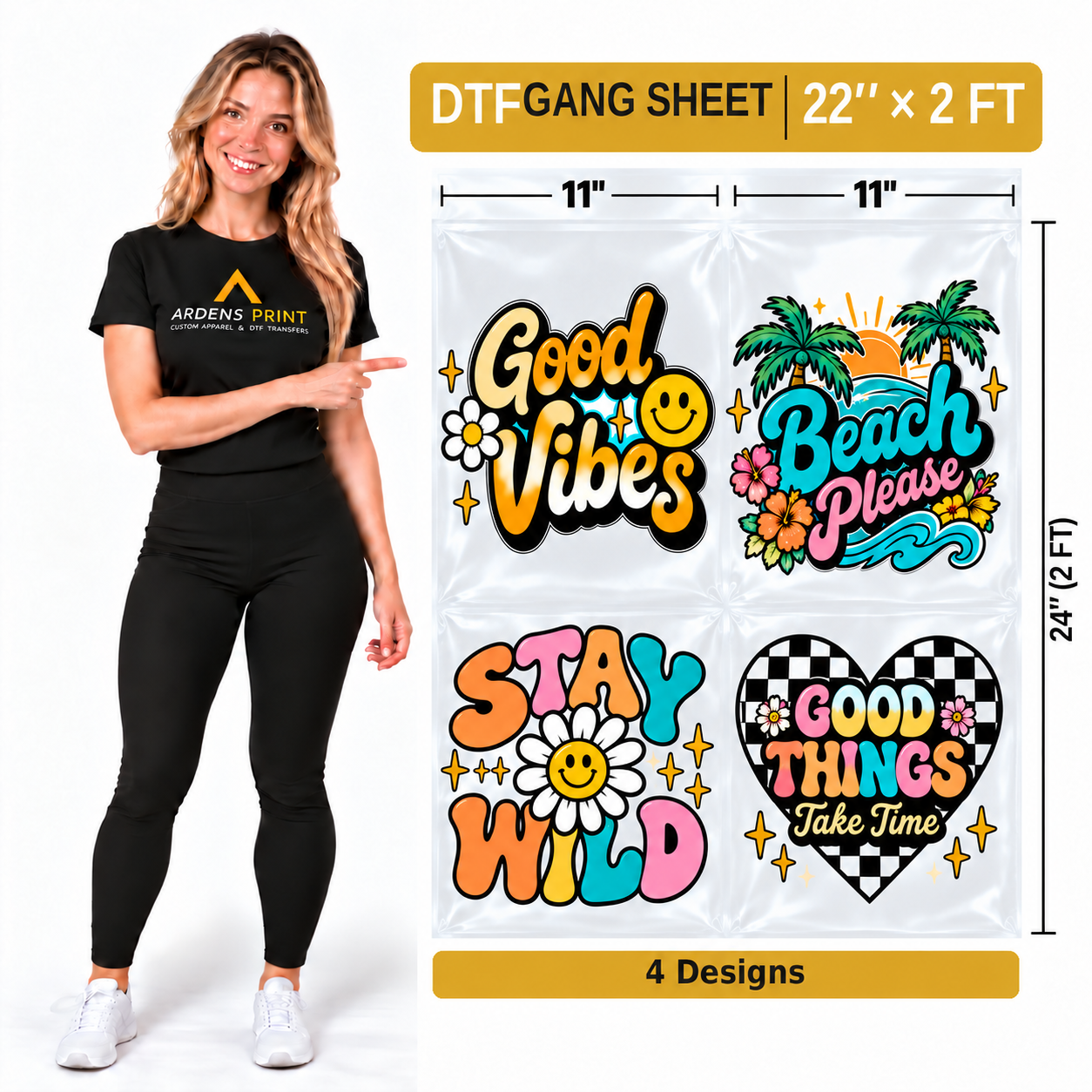 2 Feet Gang Sheet