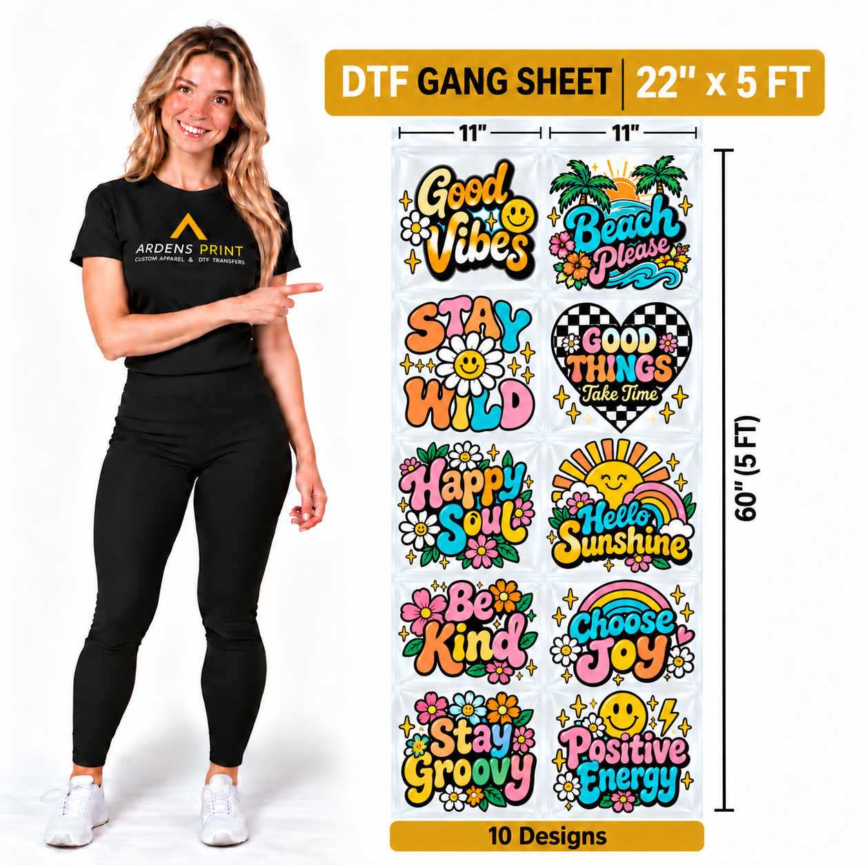 5 Feet Gang Sheet